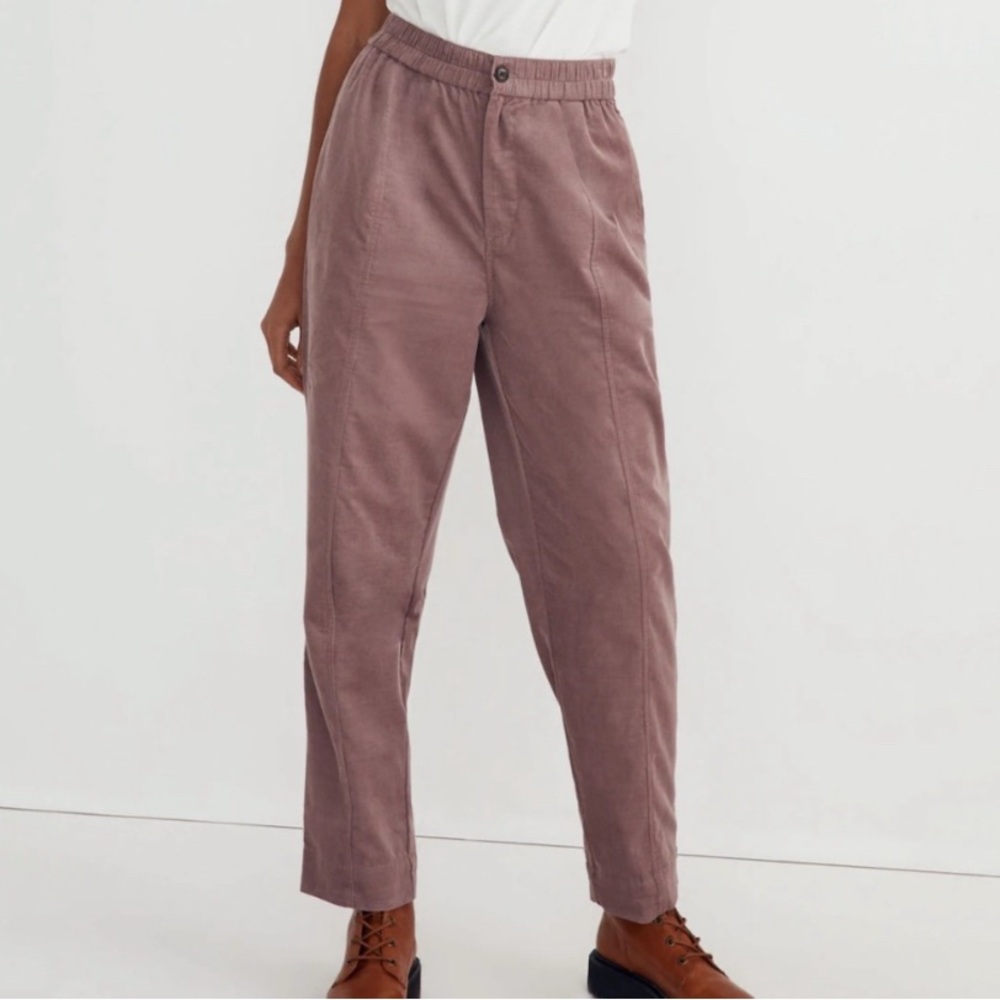 Madewell Corduroy Tapered Pants in Fig